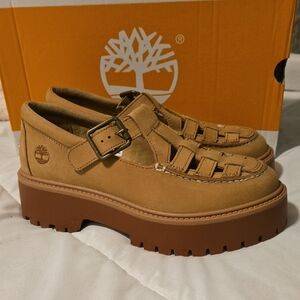 Timberland Women's Stone Street Platform Buckle Shoe NIB